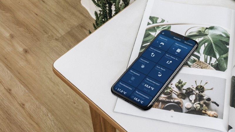 This is the Bosch Smart Home App, Bosch Smart Home
